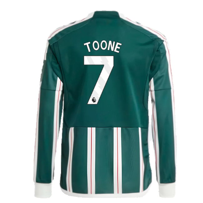 2023-2024 Man Utd Away Long Sleeve Shirt (Kids) (Toone 7)