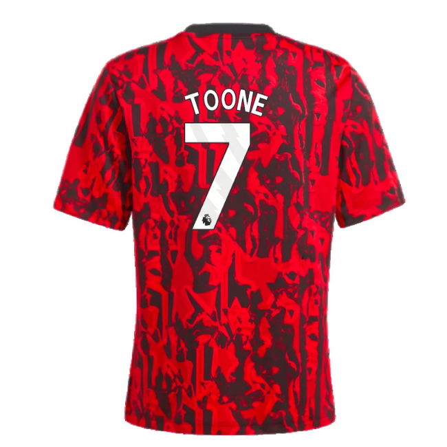 2023-2024 Man Utd Pre-Match Shirt (Red) - Kids (Toone 7)