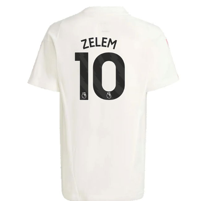 2023-2024 Man Utd Training Tee (White) - Kids (Zelem 10)