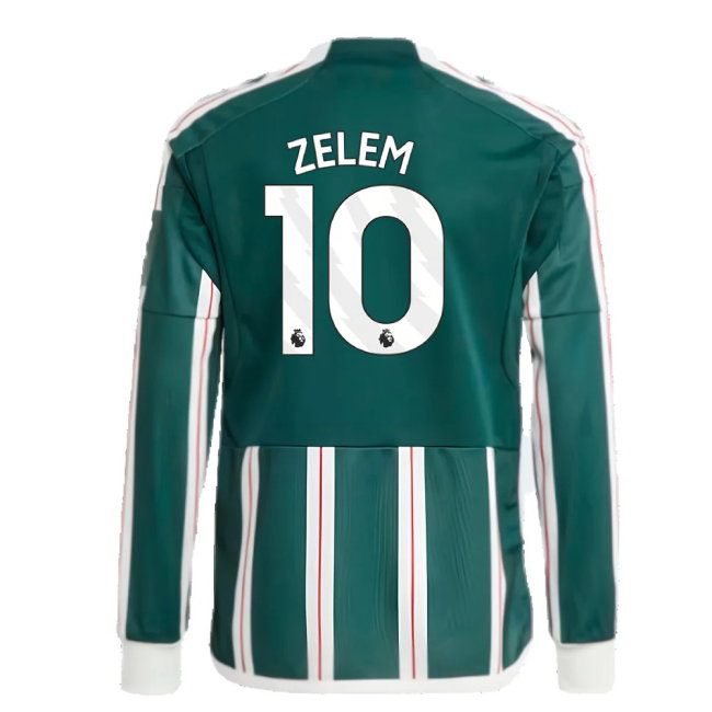 2023-2024 Man Utd Away Long Sleeve Shirt (Kids) (Zelem 10)