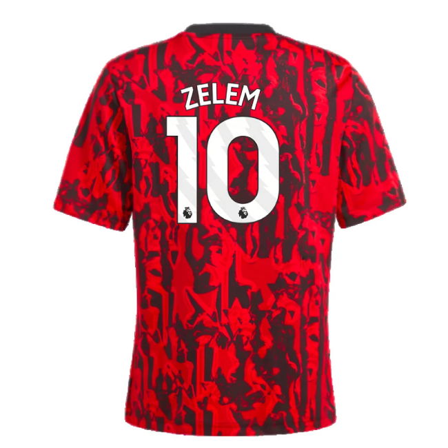 2023-2024 Man Utd Pre-Match Shirt (Red) - Kids (Zelem 10)