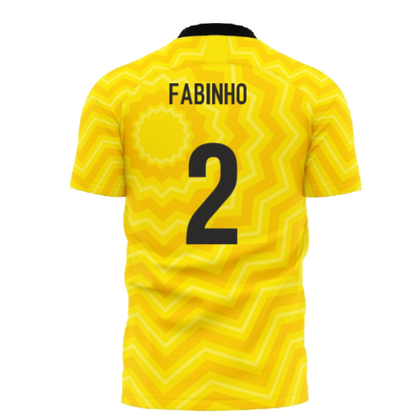 Al-Ittihad 2023-2024 Home Concept Football Kit (Libero) - Kids (Long Sleeve) (Fabinho 2)