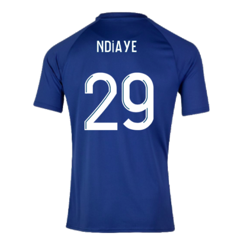 2023-2024 Marseille Pre-Match Jersey (Blue) (Ndiaye 29)