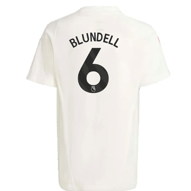 2023-2024 Man Utd Training Tee (White) - Kids (Blundell 6)