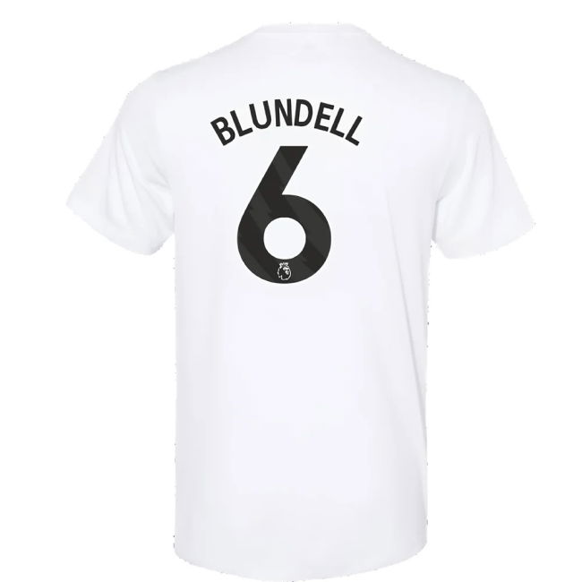 2023-2024 Man Utd Training Tee (White) (Blundell 6)