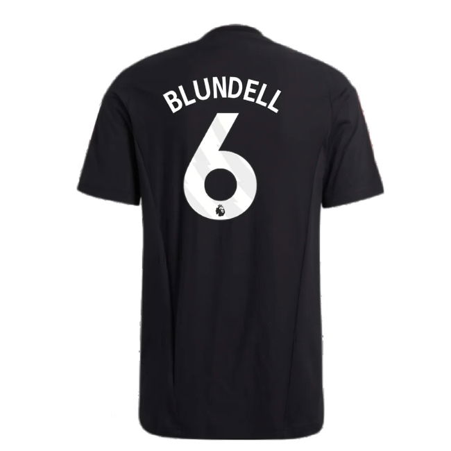 2023-2024 Man Utd Training Tee (Black) (Blundell 6)