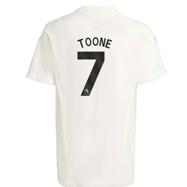 2023-2024 Man Utd Training Tee (White) - Kids (Toone 7)