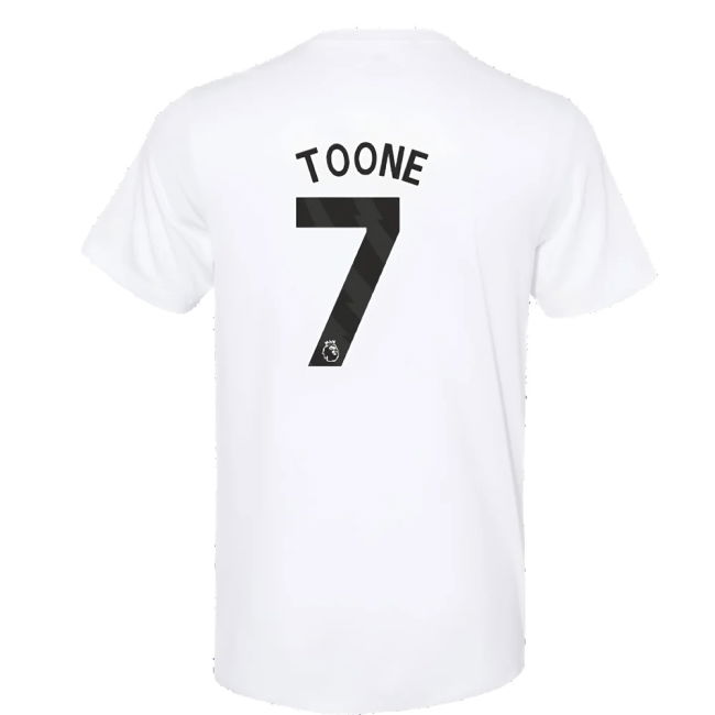 2023-2024 Man Utd Training Tee (White) (Toone 7)