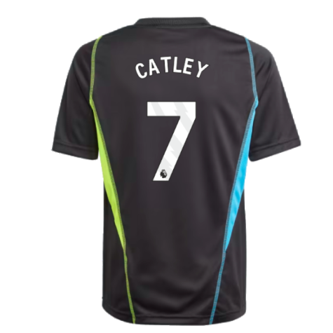 2023-2024 Arsenal Training Jersey (Black) - Kids (Catley 7)
