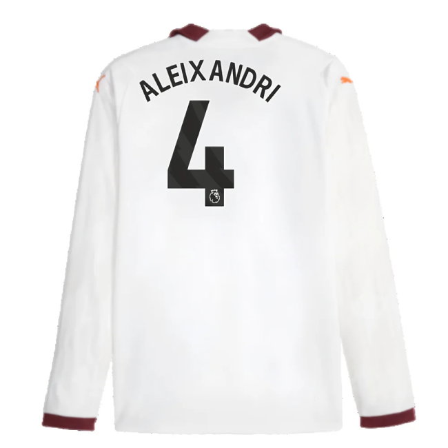 2023-2024 Man City Long Sleeve Away Shirt (Aleixandri 4)