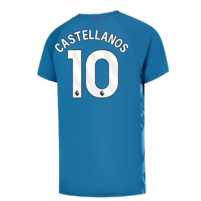 2023-2024 Man City Pre-Match Jersey (Lake Blue) (Castellanos 10)