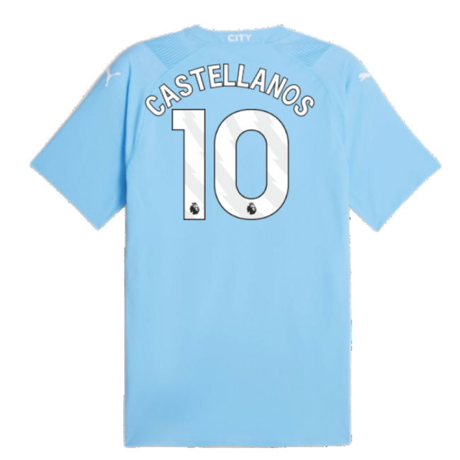 2023-2024 Man City Authentic Home Shirt (Castellanos 10)