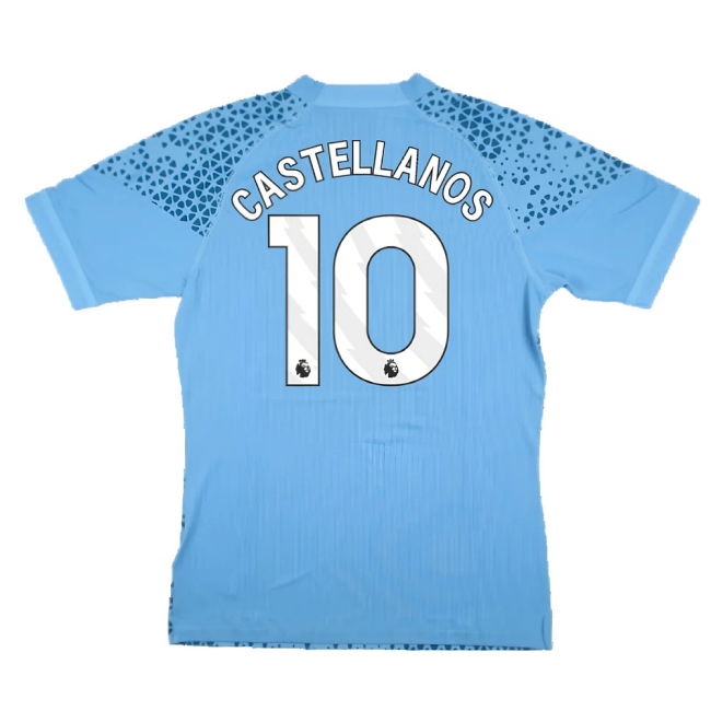 2023-2024 Man City Training Jersey Pro (Light Blue) (Castellanos 10)