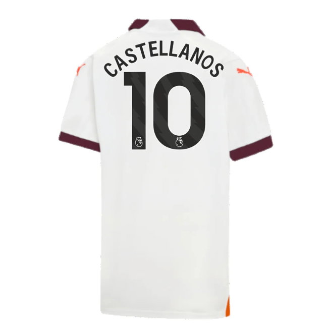 2023-2024 Man City Away Shirt (Kids) (Castellanos 10)