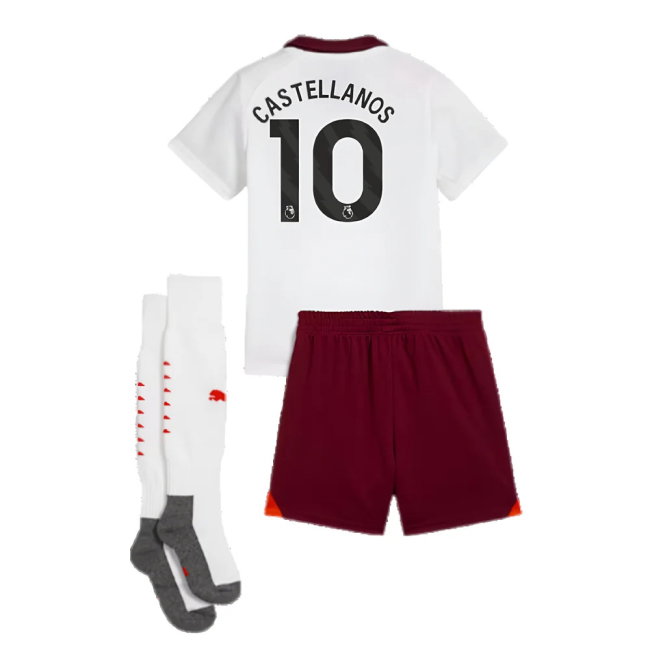 2023-2024 Man City Away Mini Kit (Castellanos 10)