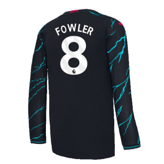 2023-2024 Man City Long Sleeve Third Shirt (Fowler 8)