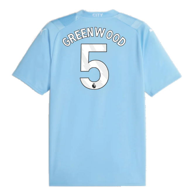2023-2024 Man City Home Shirt (Greenwood 5)