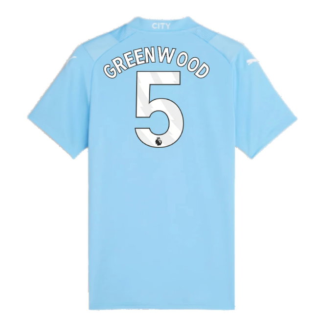 2023-2024 Man City Home Shirt (Ladies) (Greenwood 5)