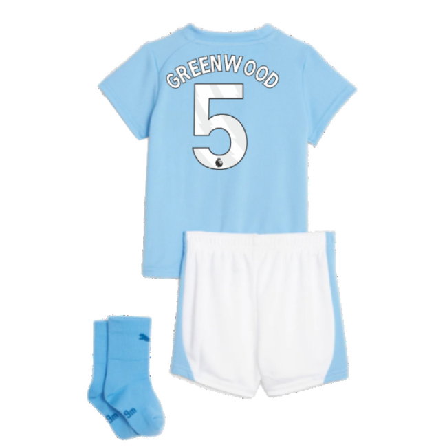 2023-2024 Man City Home Baby Kit (Greenwood 5)