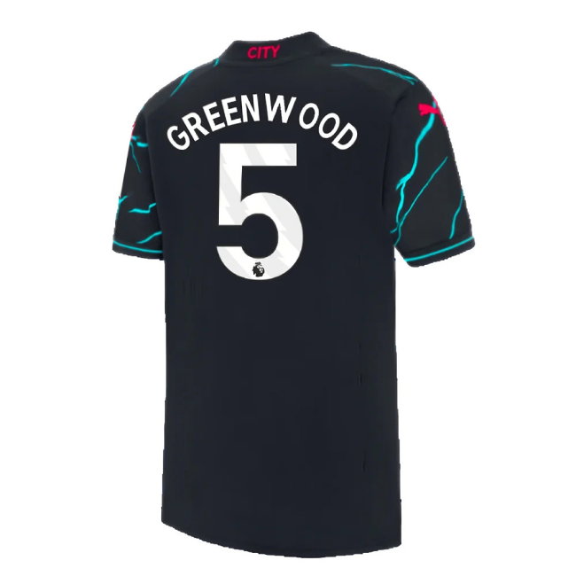 2023-2024 Man City Third Mini Kit (Greenwood 5)