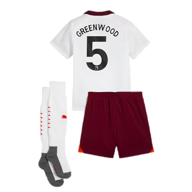 2023-2024 Man City Away Mini Kit (Greenwood 5)