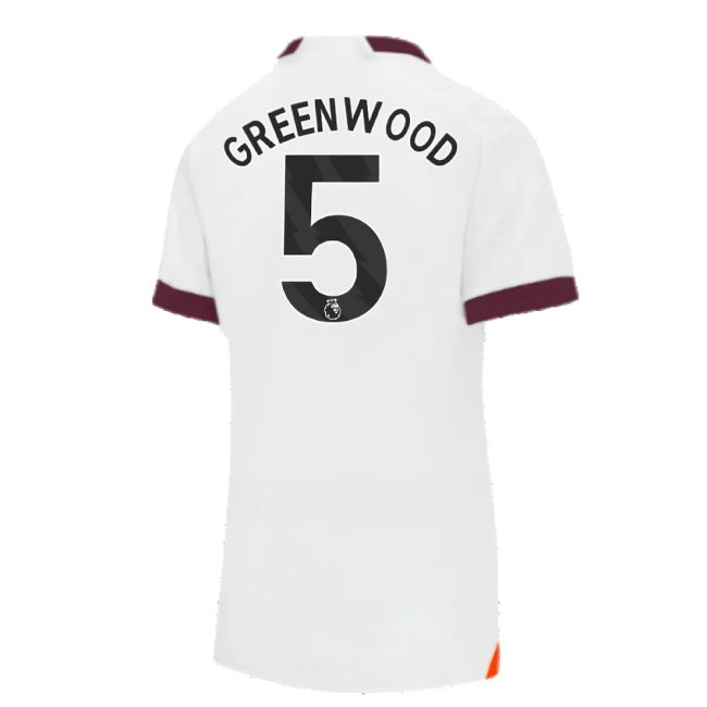 2023-2024 Man City Away Shirt (Ladies) (Greenwood 5)