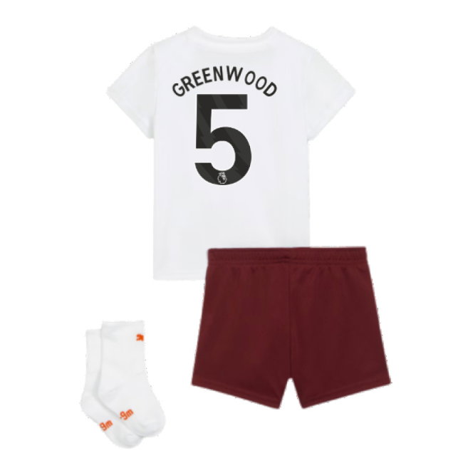 2023-2024 Man City Away Baby Kit (Greenwood 5)