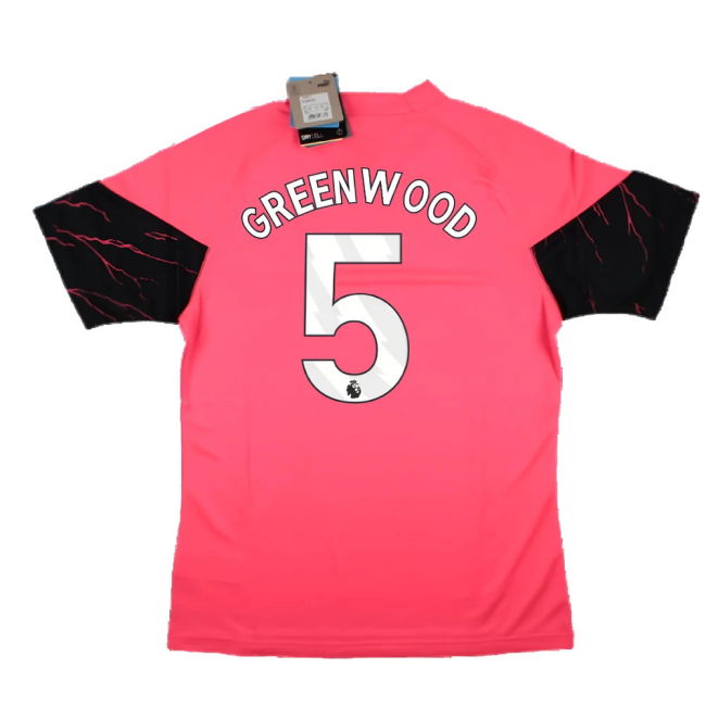 2023-2024 Man City Training Jersey (Sunset Glow) (Greenwood 5)