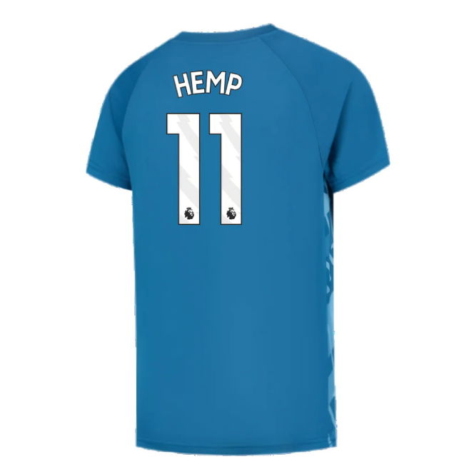 2023-2024 Man City Pre-Match Jersey (Lake Blue) (Hemp 11)