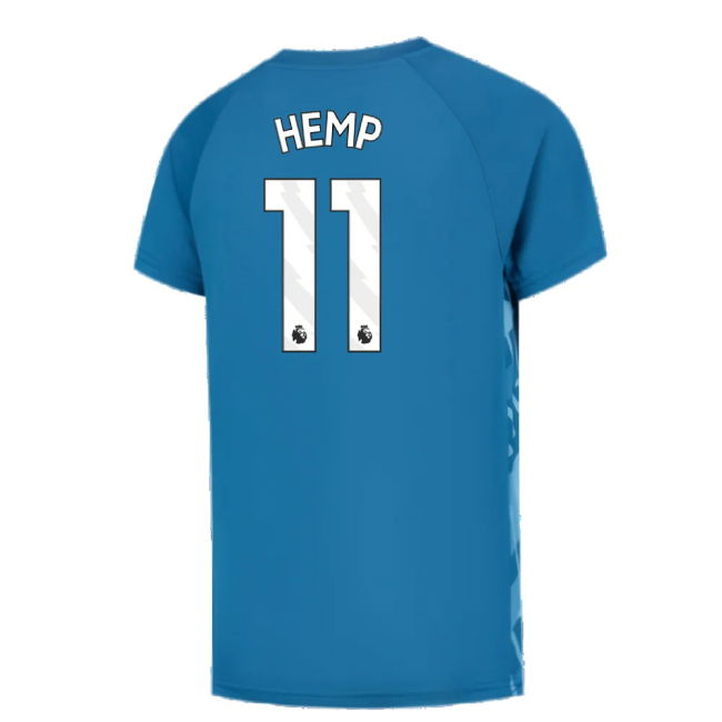 2023-2024 Man City Pre-Match Jersey (Lake Blue) - Kids (Hemp 11)