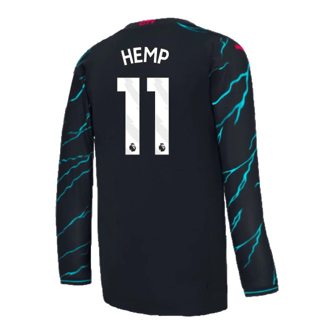 2023-2024 Man City Long Sleeve Third Shirt (Hemp 11)