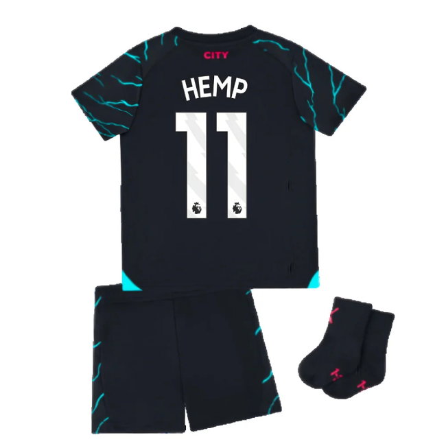 2023-2024 Man City Third Baby Kit (Hemp 11)