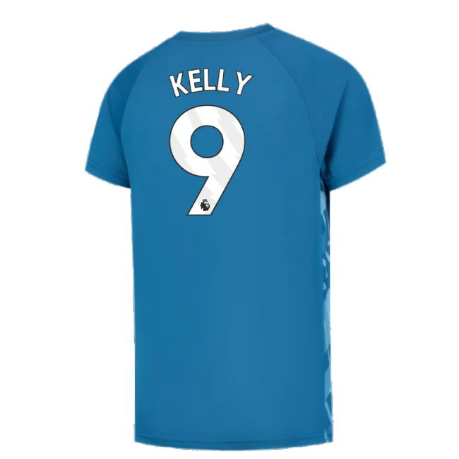 2023-2024 Man City Pre-Match Jersey (Lake Blue) (Kelly 9)