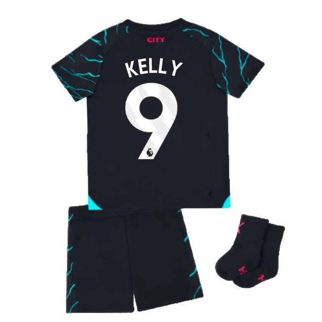 2023-2024 Man City Third Baby Kit (Kelly 9)