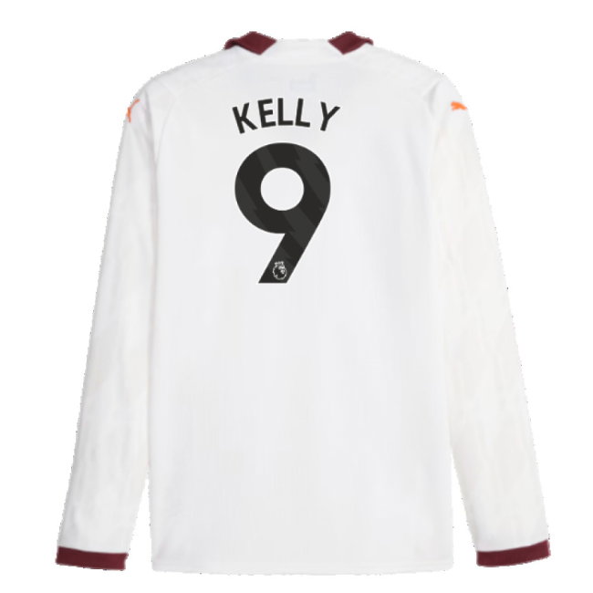 2023-2024 Man City Long Sleeve Away Shirt (Kelly 9)
