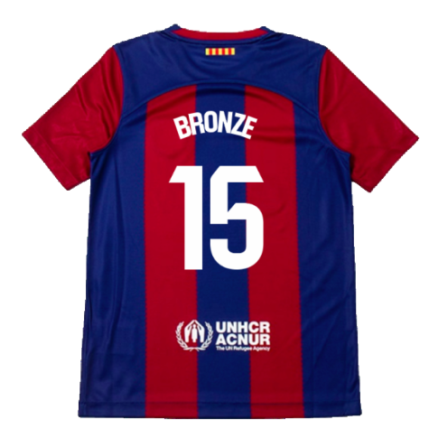 2023-2024 Barcelona Home Shirt (Kids) (Bronze 15)