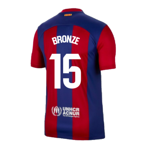 2023-2024 Barcelona Home Shirt (Bronze 15)