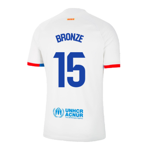 2023-2024 Barcelona Away Shirt (Bronze 15)