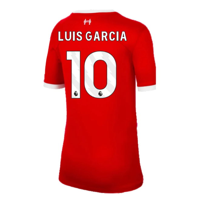 2023-2024 Liverpool Home Shirt (Kids) (Luis Garcia 10)