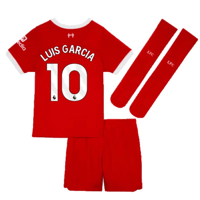 2023-2024 Liverpool Home Little Boys Mini Kit (Luis Garcia 10)