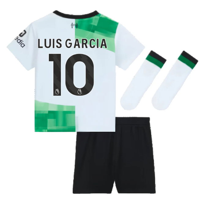 2023-2024 Liverpool Away Infant Baby Kit (Luis Garcia 10)