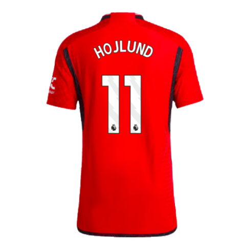 2023-2024 Man Utd Authentic Home Shirt (Hojlund 11)