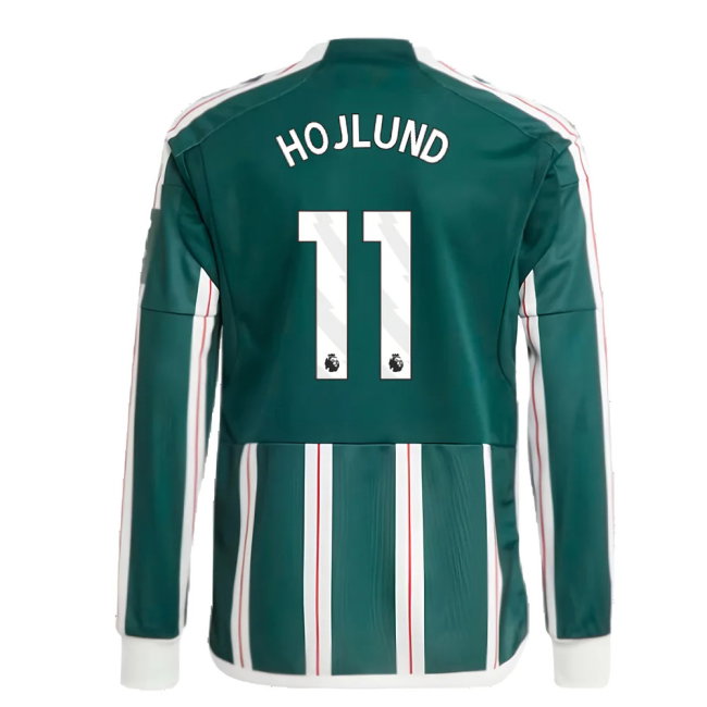 2023-2024 Man Utd Away Long Sleeve Shirt (Kids) (Hojlund 11)