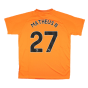 2023-2024 Man City Pre-Match Jersey (Orange) - Kids (Matheus N 27)