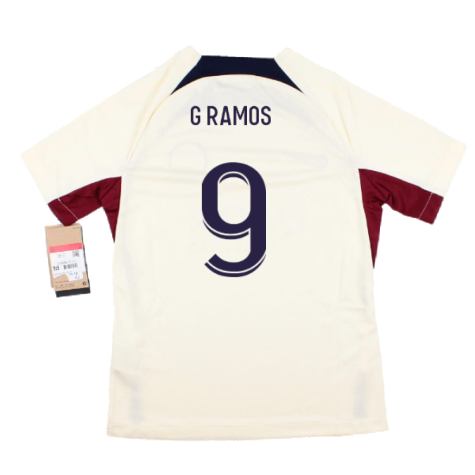 2023-2024 PSG Strike Dri-Fit Training Shirt (Cream) - Kids (G Ramos 9)