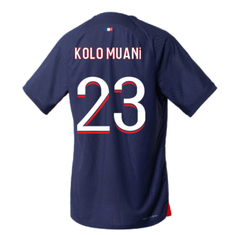 2023-2024 PSG Home Match Authentic Shirt (Kolo Muani 23)