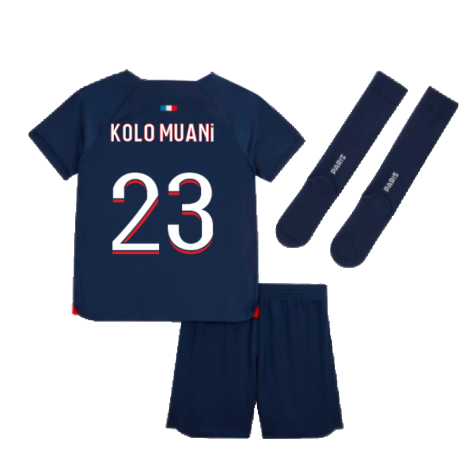 2023-2024 PSG Home Mini-Kit (Kolo Muani 23)