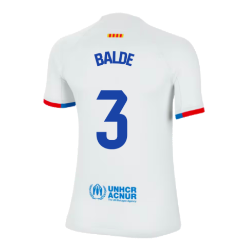 2023-2024 Barcelona Away Shirt (Ladies) (Balde 3)