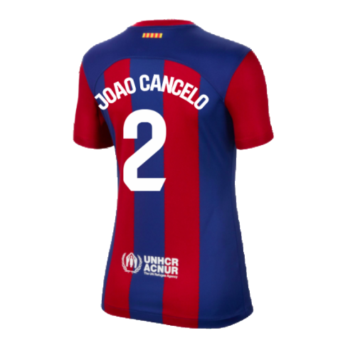2023-2024 Barcelona Home Shirt (Ladies) (Joao Cancelo 2)