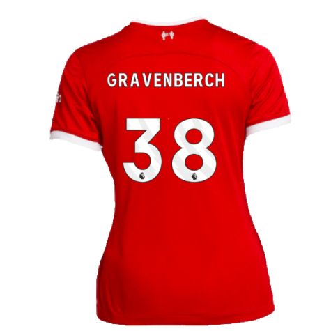 2023-2024 Liverpool Home Shirt (Ladies) (Gravenberch 38)